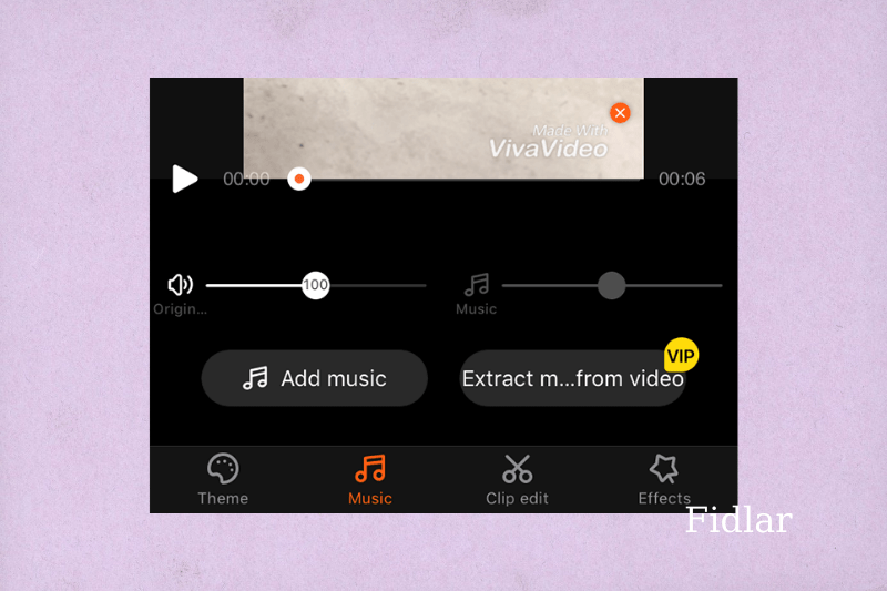 Add Your Music to a Video Using VivaVideo on iPhone - Step 4