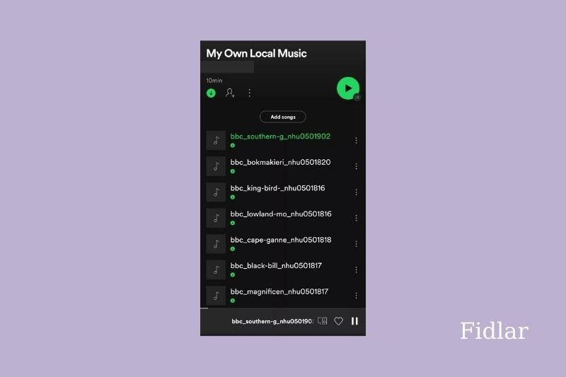 How to upload music to Spotify on your mobile device - Step 4