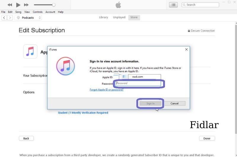 how to cancel apple itunes