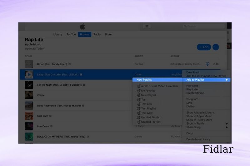 How To Create A Playlist On Apple Music For Mac - Step 5