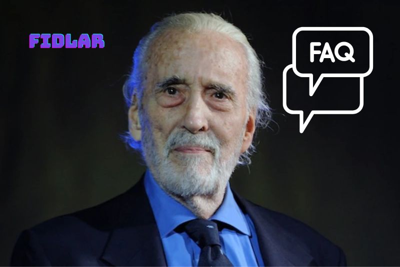 FAQs about Christopher Lee